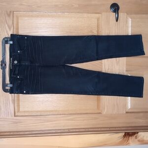 Sz 2 Express "Mia" Mid-rise Cropped Legging in Dark Denim